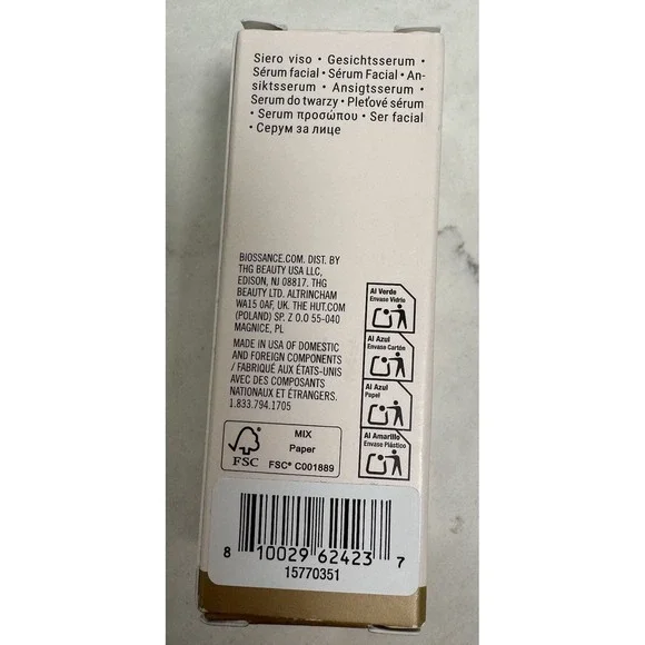 Biossance Squalane Firm Lift Dual Serum 12ml 0.4oz Visibly Tightens‎ Hyaluronic - Picture 5 of 5